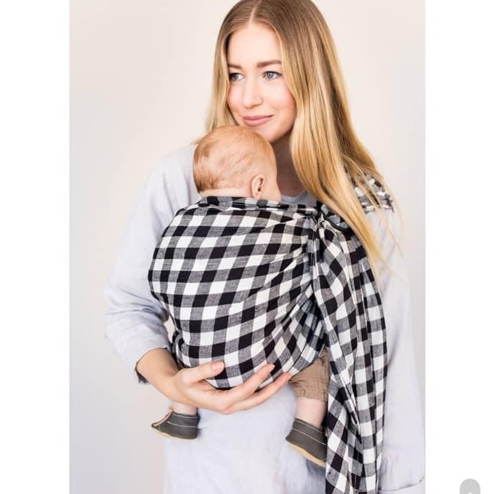 WildBird Ring Sling, Hoopoe Black Rings, Buffalo Check